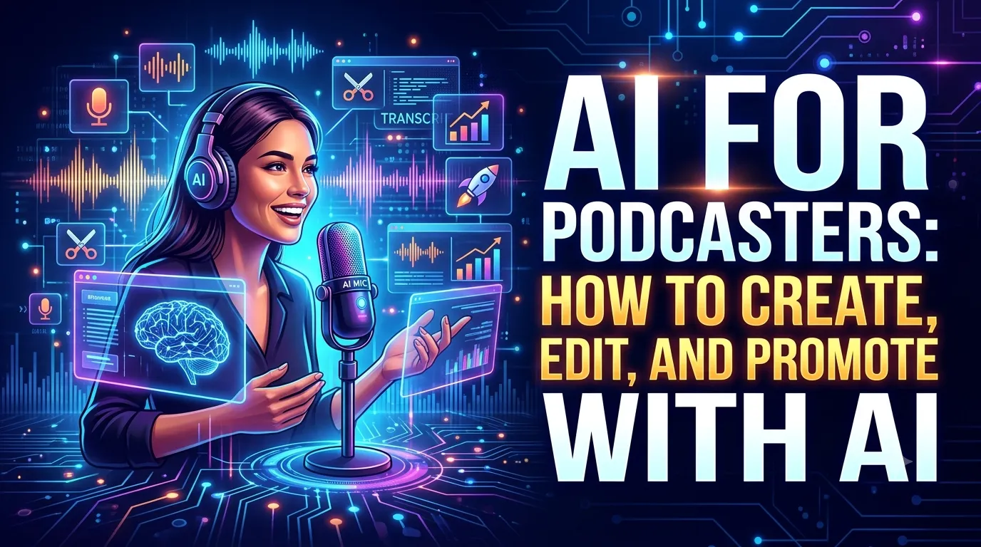 AI for Podcasters: How to Create, Edit, and Promote with AI