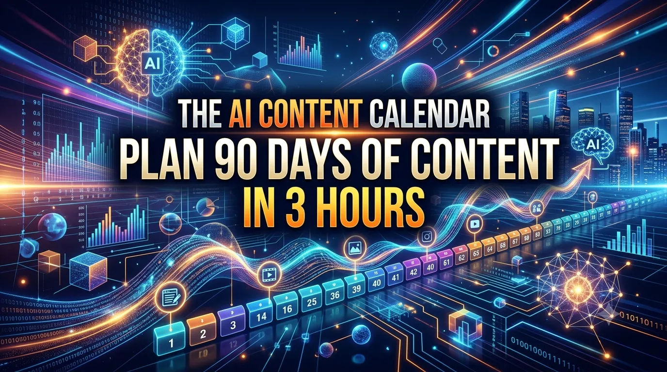 The AI Content Calendar: Plan 90 Days of Content in 3 Hours
