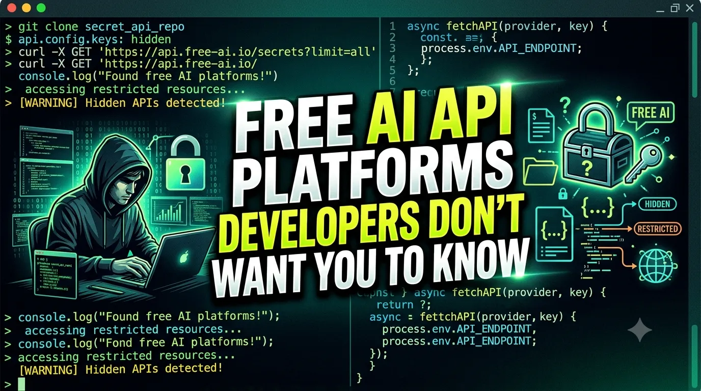 Free AI API Platforms Developers Don't Want You to Know
