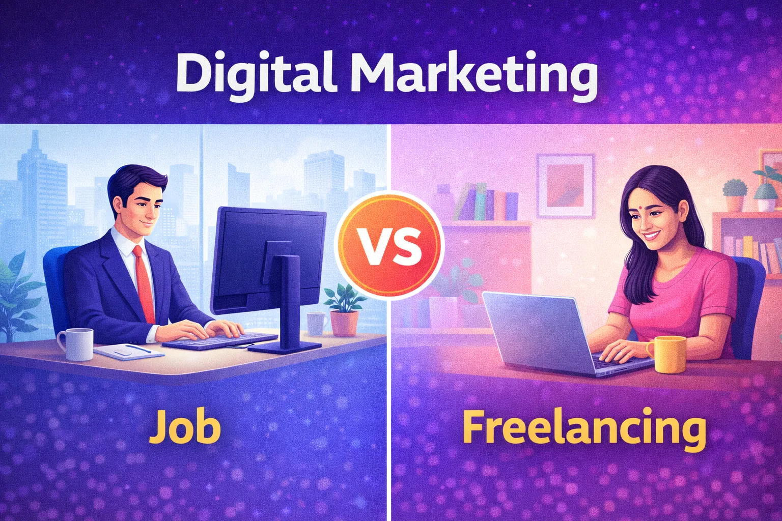 Freelancing vs Job in Digital Marketing: What Should You Choose in 2026?