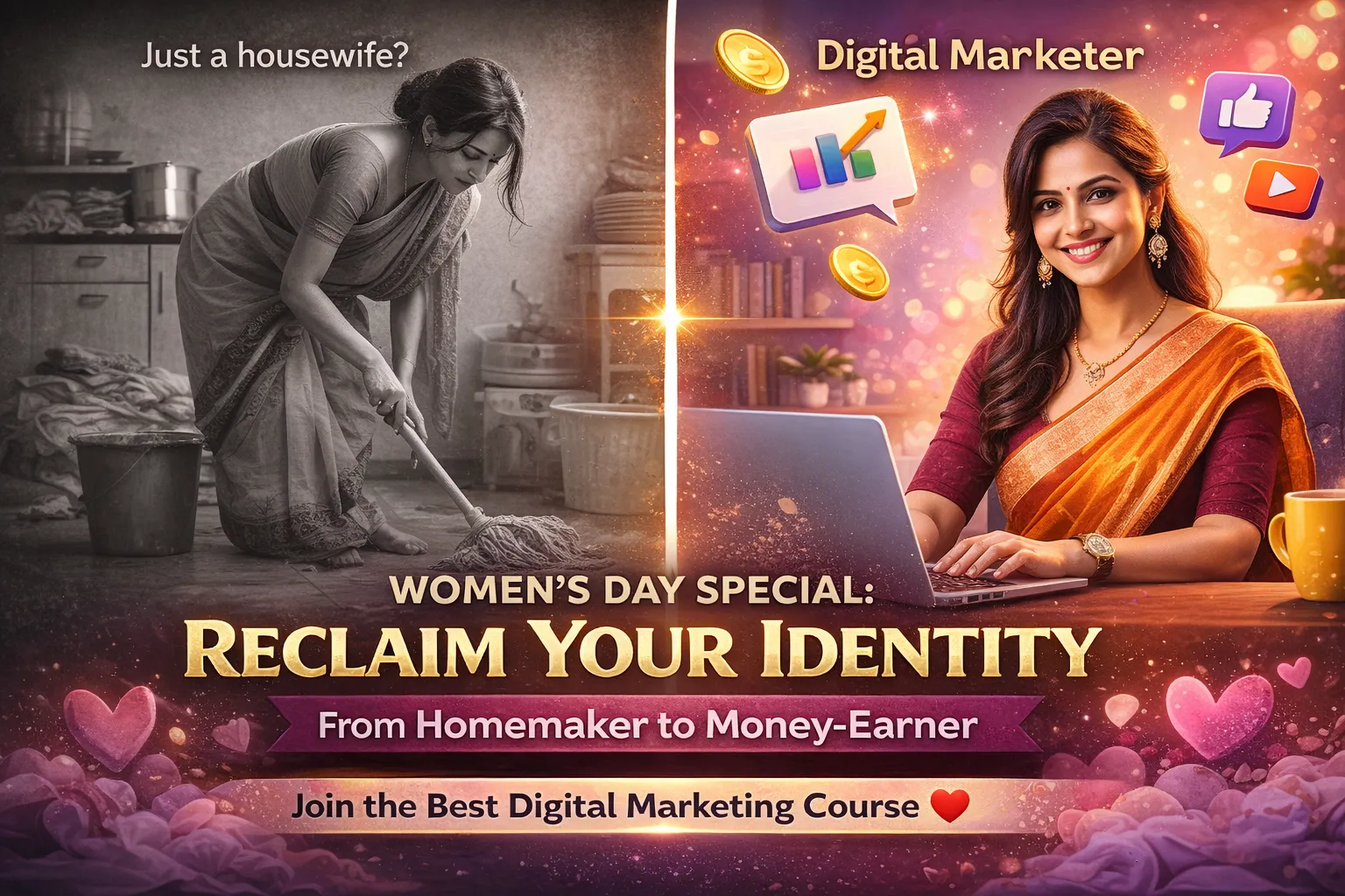 Women’s Day Special: How Digital Marketing Can Help Housewives Reclaim Their Lost Identity